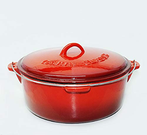 4.5 Qt. Red Enamel Coated Cast Iron Dutch Oven